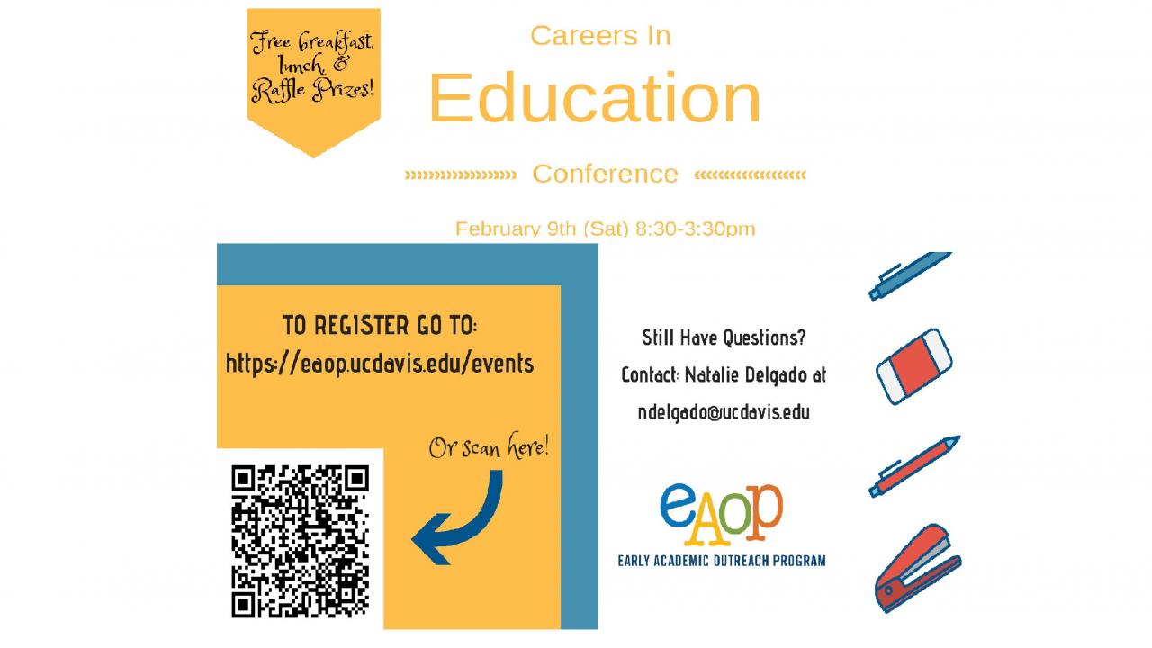 Careers in Education Conference Flyer